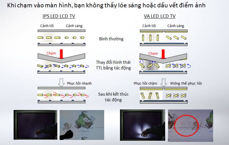 Tivi LG sử dụng tấm nền IPS cho độ bền cao