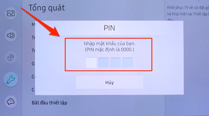 chúng tai phải nhập mã PIN