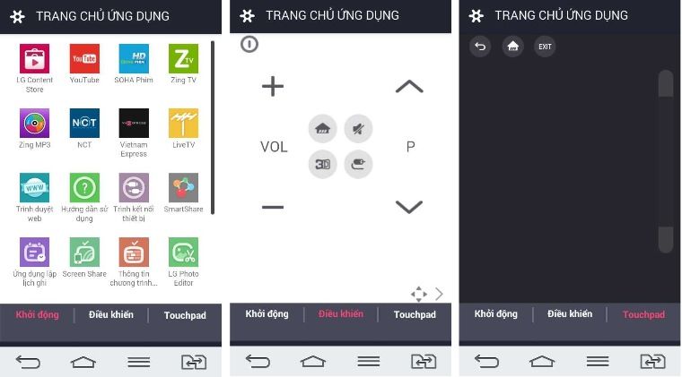Giao diện cuả LG TV Plus hiện ra