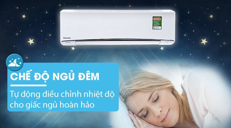 điều hòa Panasonic inverter này còn được trang bị chế độ ngủ đêm