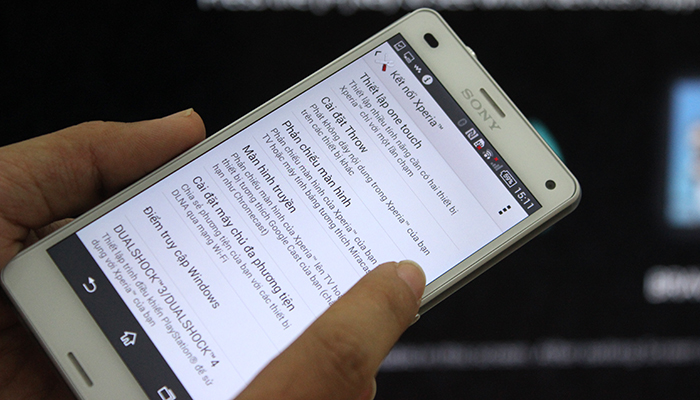 Chọn phản chiếu màn hình