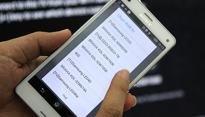 Lựa chọn thiết bị cần ghép nối