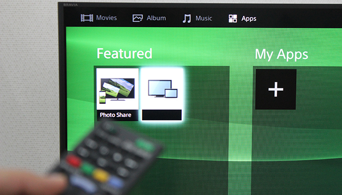 Khởi động Screen Mirroring trên tivi