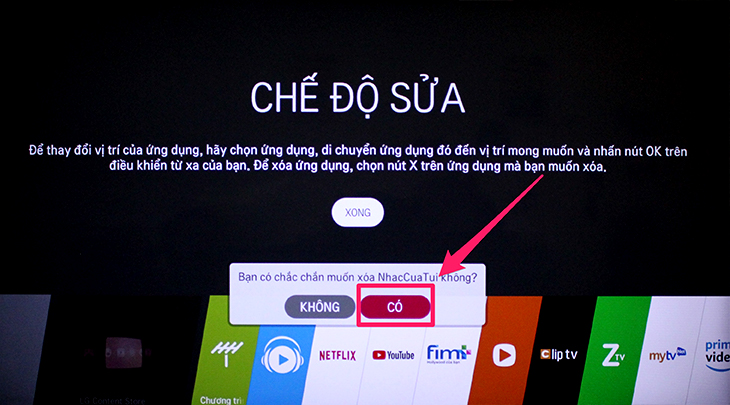 Các bước gỡ bỏ ứng dụng không cần thiết