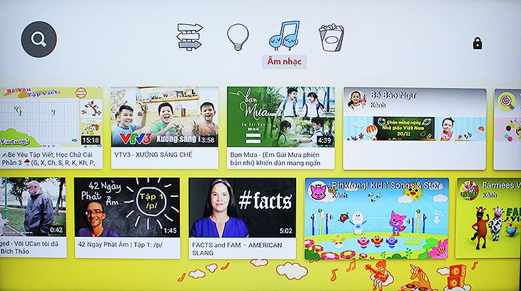 Hướng dẫn sử dụng ứng dụng Youtube Kids trên Smart tivi Samsung 2018
