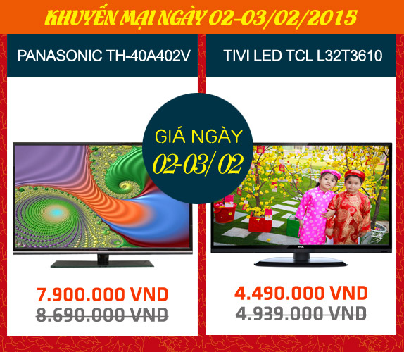 Siêu khuyến mại - đón Tết Ất Mùi hoàng tráng cùng Dienmaynguoiviet.vn