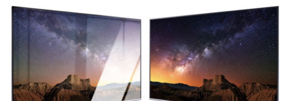 Khả năng phản xạ ánh sáng trên tivi Samsung - Bề mặt bóng và bán bóng