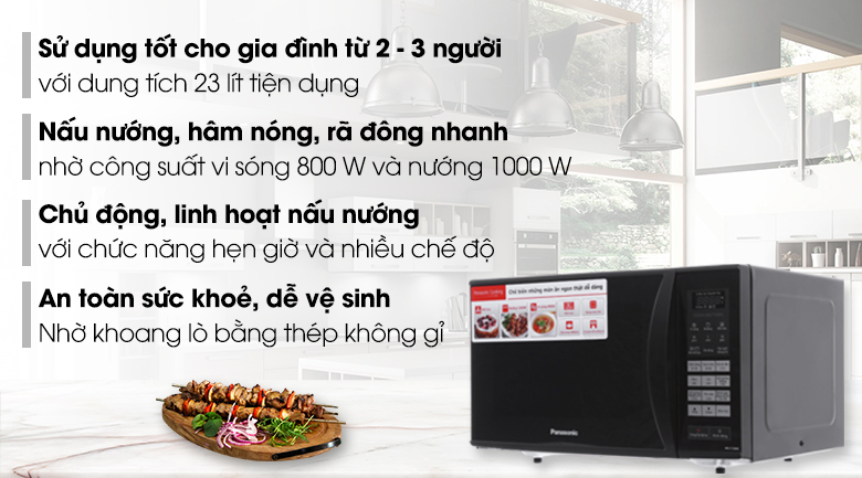 Giá Thành Và Cách Sử Dụng Lò Vi Sóng Panasonic NN-CT36HBYUE