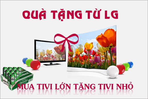 Mua tivi lớn tặng tivi nhỏ tại dienmaynguoiviet.vn