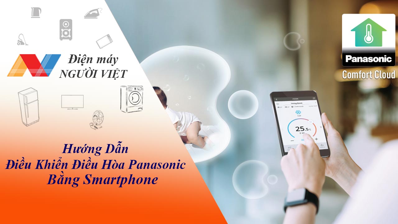 Hướng dẫn điều khiển điều hòa Panasonic bằng Smartphone
