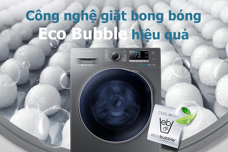 Công nghệ giặt bong bóng (Eco Bubble) trên máy giặt Samsung