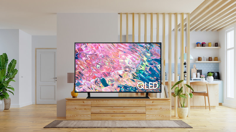 Thiết kế sang trọng của Smart Tivi Samsung QLED 4K 55 Inch QA55Q60B 