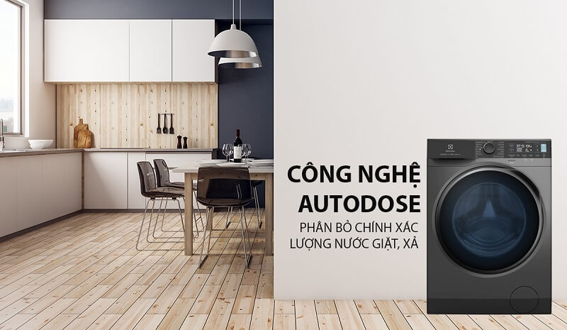 Máy Giặt Electrolux: Công Nghệ AutoDose Phân Bổ Nước Giặt Thông Minh