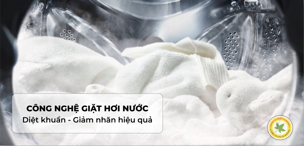 Công nghệ giặt hơi nước hỗ trợ kháng khuẩn cho quần áo