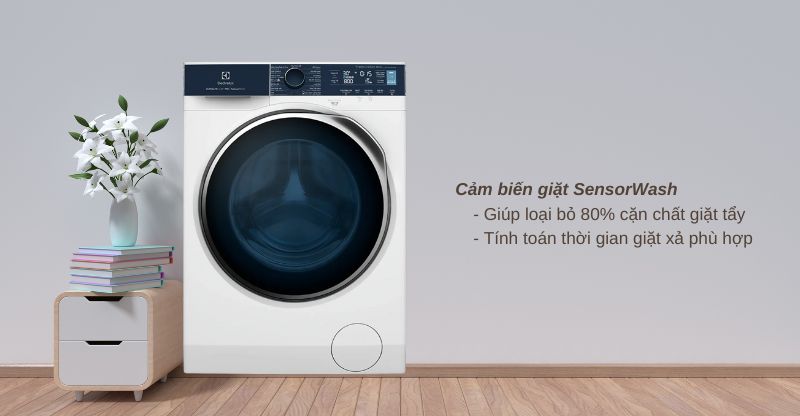 Công nghệ AI SensorWash loại bỏ 49 vết bẩn trên máy giặt Electrolux