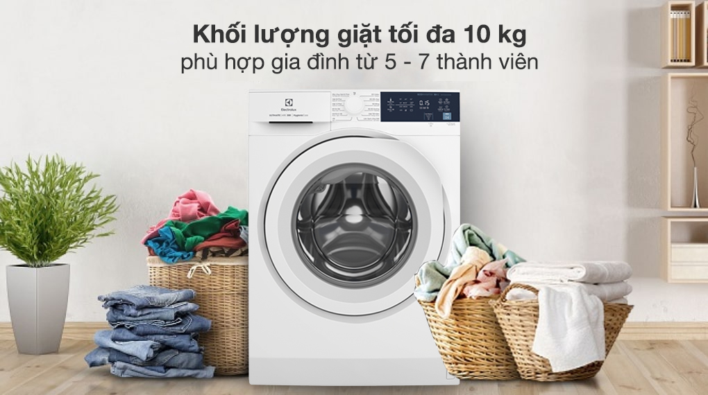 Máy Giặt Electrolux 10kg Inverter: Đa Dạng Chương Trình Giặt, Phục Vụ Nhu Cầu Gia Đình