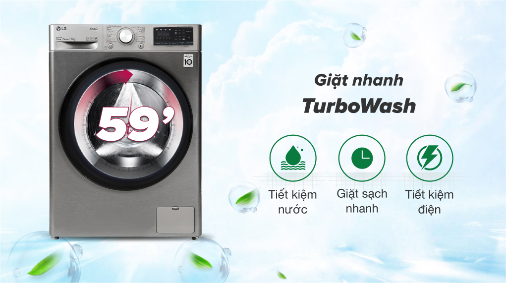 Giặt nhanh hơn và sạch hơn với công nghệ TurboWash