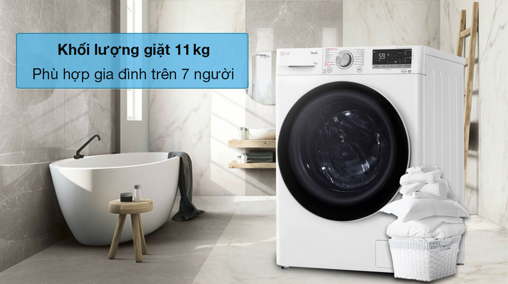 Máy giặt LG Khối lượng giặt và chương trình giặt