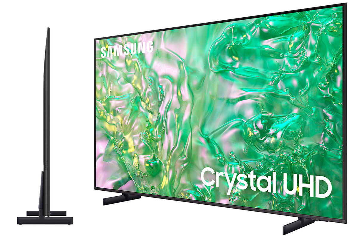 Smart tivi Samsung UA65DU8000 4K 65 inch có thiết kế tinh tế với kiểu dáng AirSlim, thu hút mọi ánh nhìn