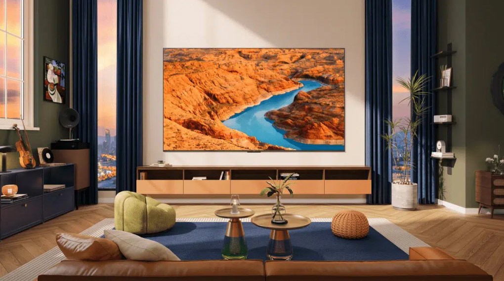 Google Tivi QLED TCL 98C69B 98 inch 4K - Với kích thước màn hình 98 inch, tivi cung cấp góc nhìn rộng và chi tiết, mang lại trải nghiệm xem chân thực như bạn đang ở rạp phim