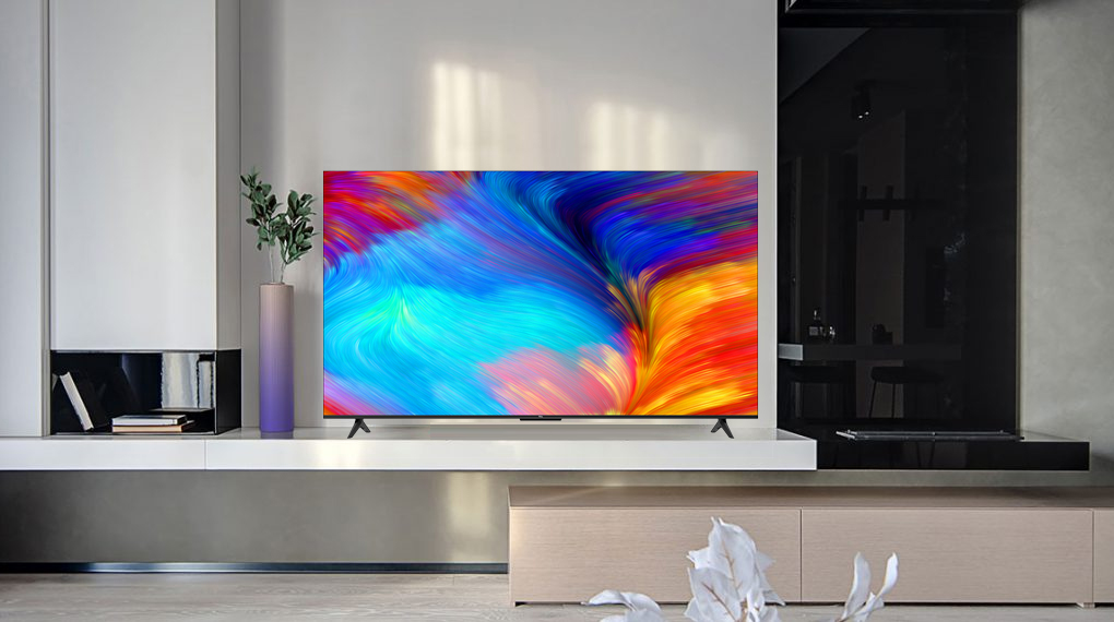 Google Tivi TCL 75P635 4K 75 inch – Thiết kế tinh tế, phù hợp không gian sống hiện đại