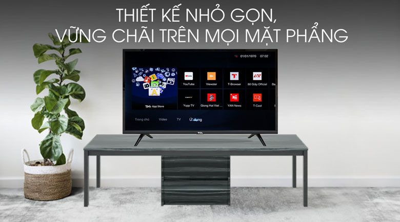 Smart Tivi TCL 32S6300 HD 32 inch - Thiết kế thanh thoát, hiện đại, phù hợp với mọi không gian