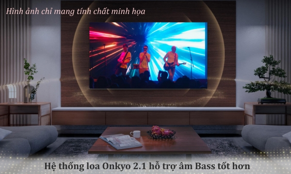 Hệ thống loa Onkyo 2.1 hỗ trợ âm Bass tốt hơn