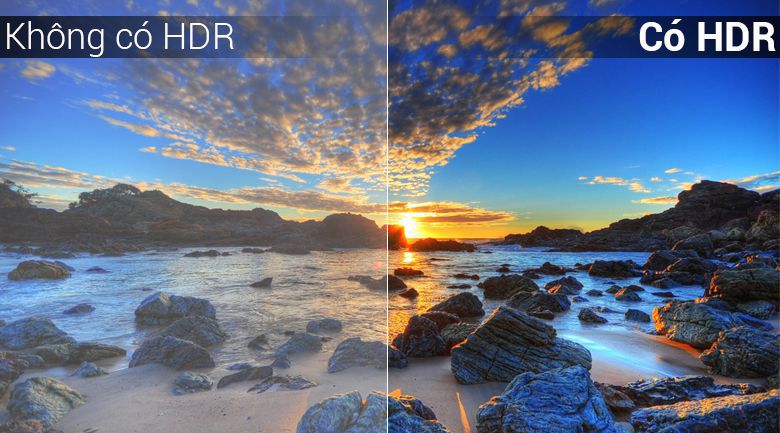 Độ tương phản cao cho hình ảnh chân thực với công nghệ HDR