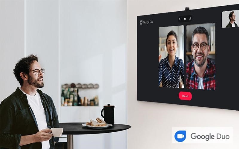 Kết nối Google Duo trên màn hình lớn