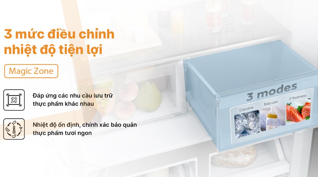 Tủ lạnh Aqua Inverter 469 lít Multi Door AQR-M536XA(WGB) - Công nghệ làm lạnh - bảo quản thực phẩm