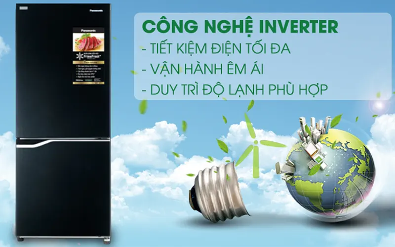 Tủ lạnh PANASONIC Inverter 255 lít NR-SV280BPKV